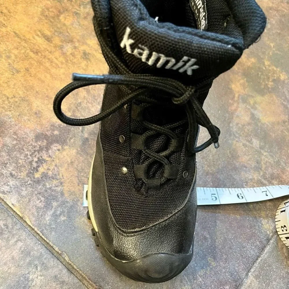 Kamik SnowPlow Black Waterproof Insulated Boots Size 2